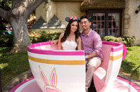 disneyland Teacup engagement portrait