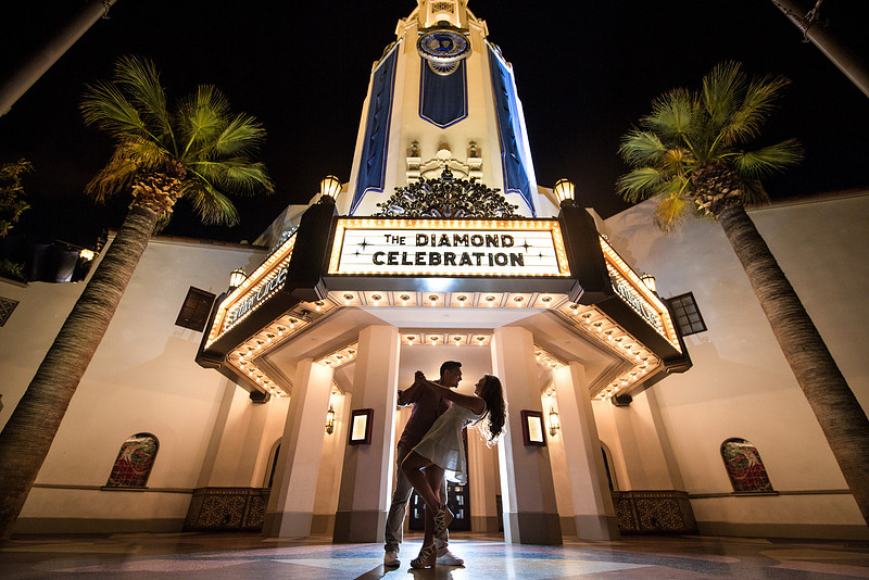 California Adventure Diamond Celebration engagement