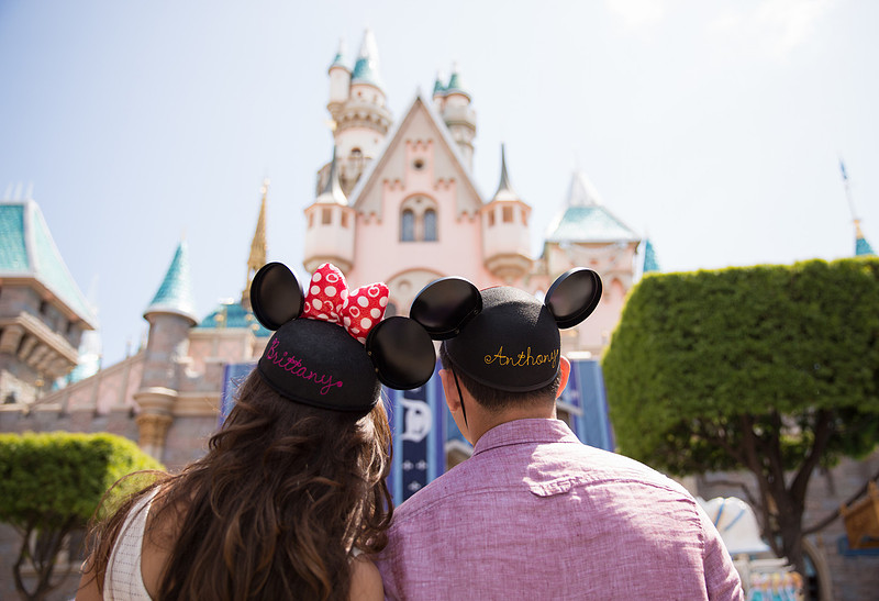 Cinderella's castle disnelyand engagement
